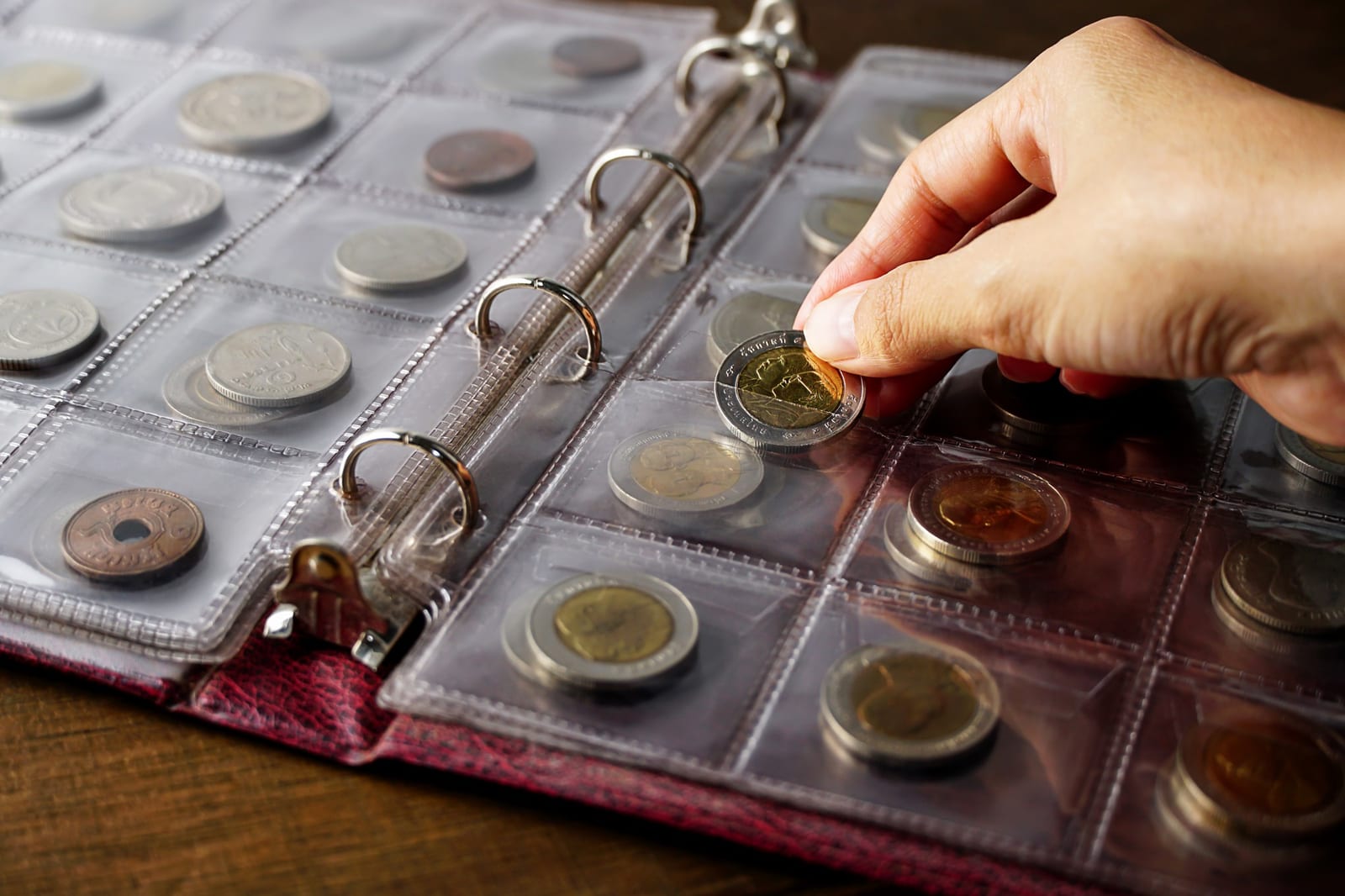 Álbum de Luxo para Moedas